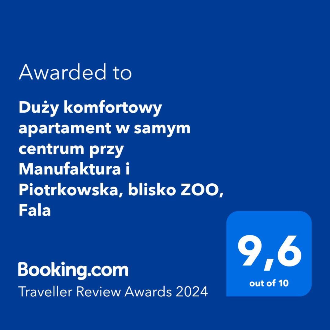 Apartamento Duzy Komfortowy Apartament W Samym Centrum Przy Manufaktura I Piotrkowska, Blisko Zoo, Fala Łódź Exterior foto